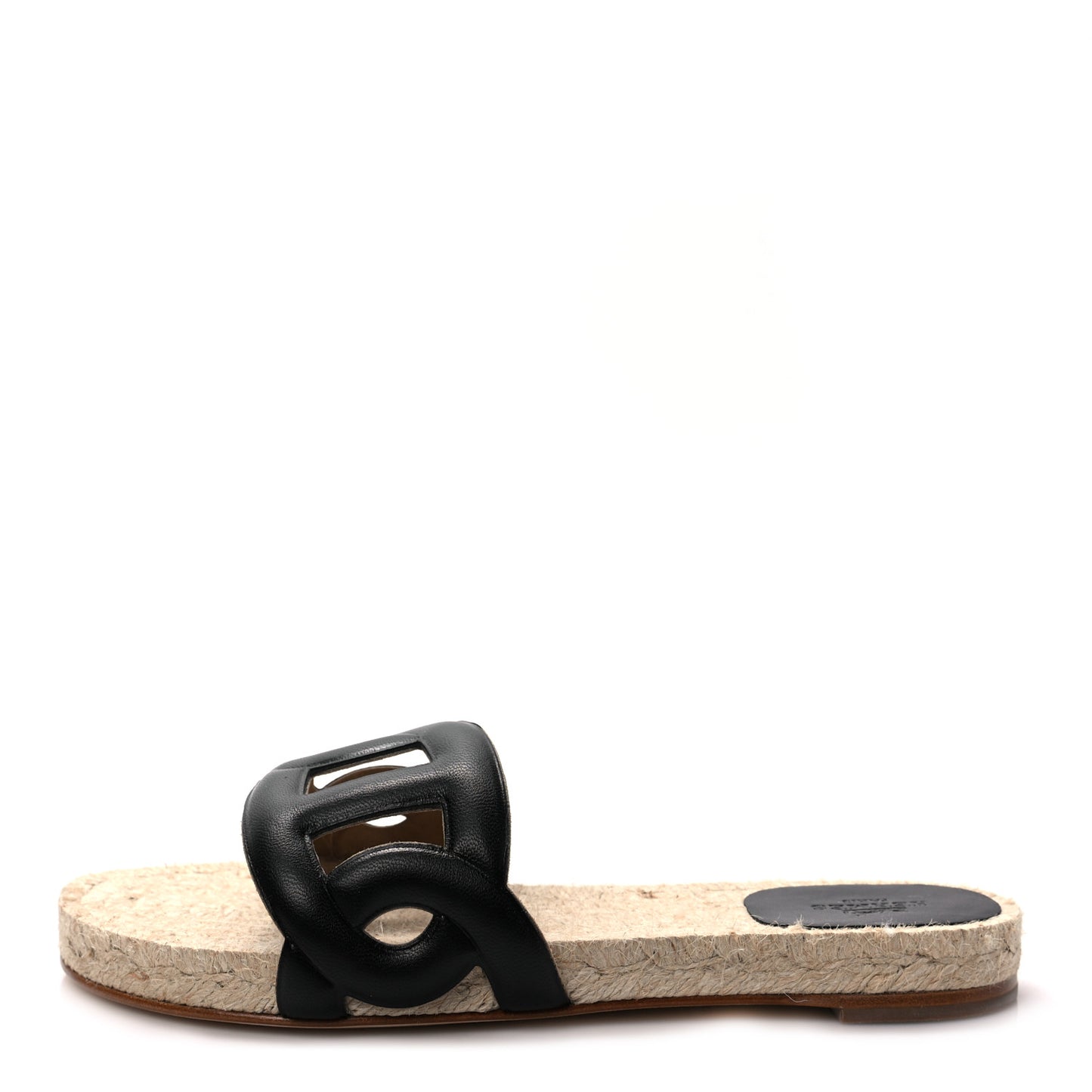 Nappa Famosa Espadrille Sandals 36 Black