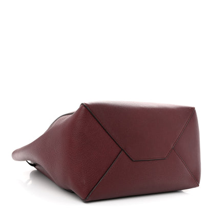 Celine Soft Grained Calfskin Small Belt Cabas Phantom Light Burgundy 4 of 10