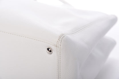Chanel Calfskin Cerf Executive Shopper Tote White 14 of 17