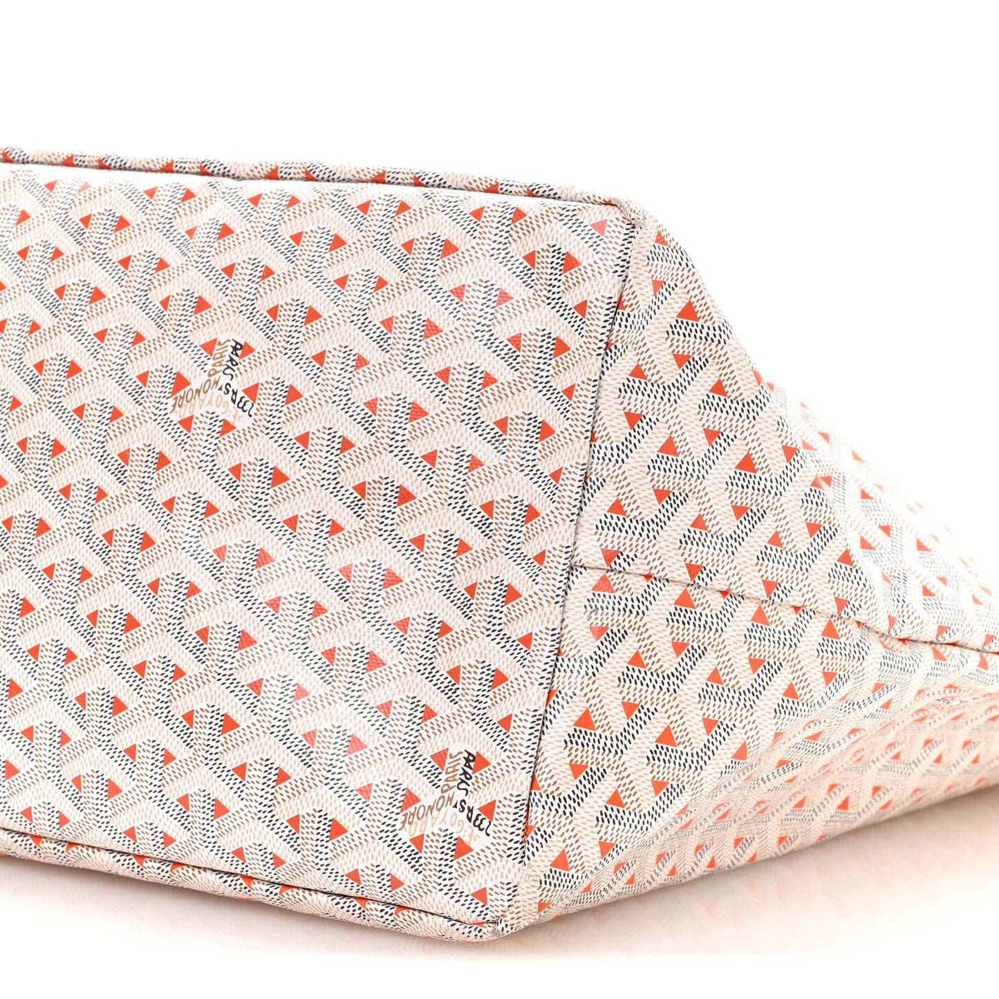 Goyardine Saint Louis Claire Voie GM White Orange