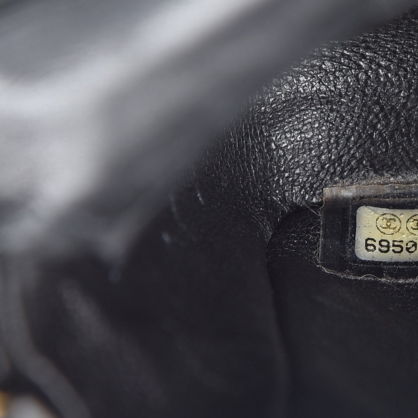 Lambskin East West Chocolate Bar Flap Black