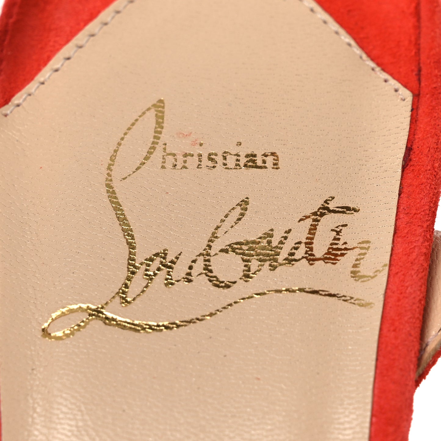 Veau Velours Greissimo 100 Sandals 37 Lipstick