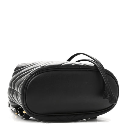 Gucci Calfskin Matelasse GG Marmont Flap Backpack Black 4 of 10