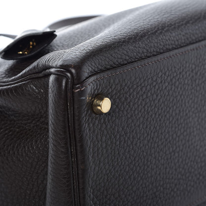 Hermes Taurillon Clemence Kelly Retourne 32 Chocolate 37 of 41