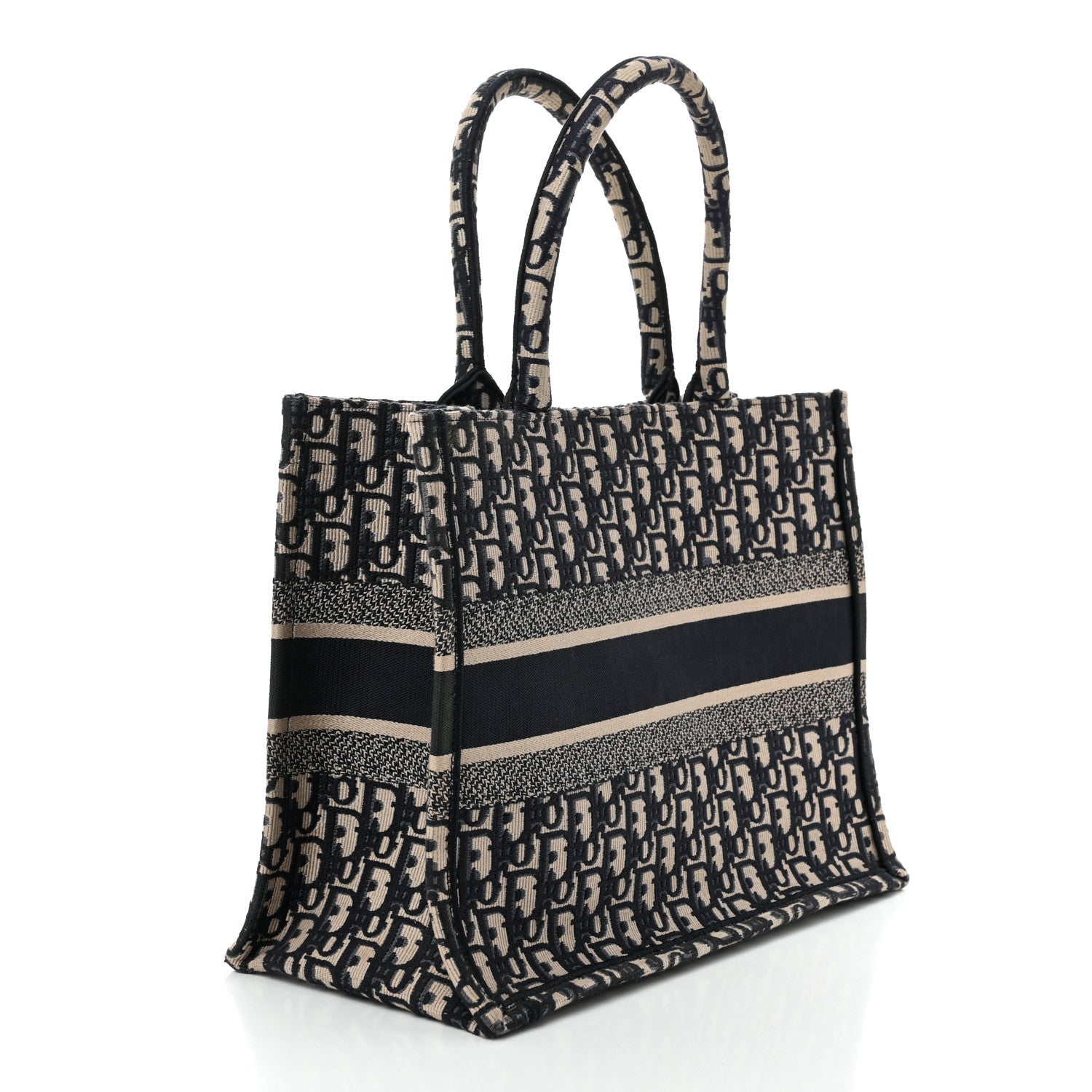 Christian Dior Oblique Medium Book Tote Blue Multicolor 3 of 11