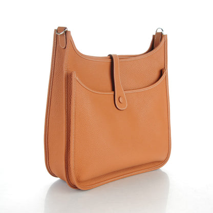 Hermes Taurillon Clemence Evelyne III GM Gold 3 of 7