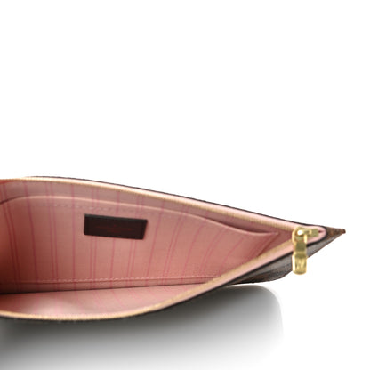 Louis Vuitton Damier Ebene Neo Neverfull MM Rose Ballerine 12 of 13
