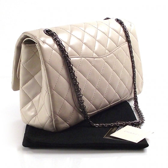 Lambskin Jumbo Reissue Flap Ivory