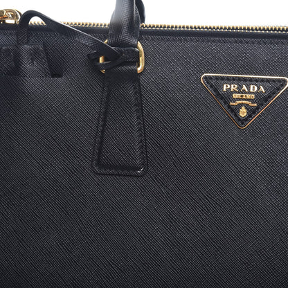 Prada Saffiano Medium Galleria Double Zip Tote Black 10 of 10