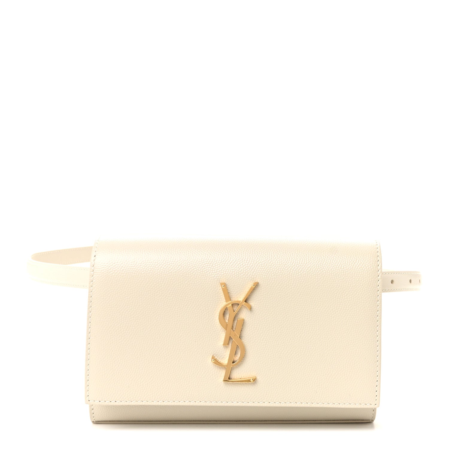 Saint Laurent Grain De Poudre Monogram Kate Belt Bag Crema Soft 1 of 17
