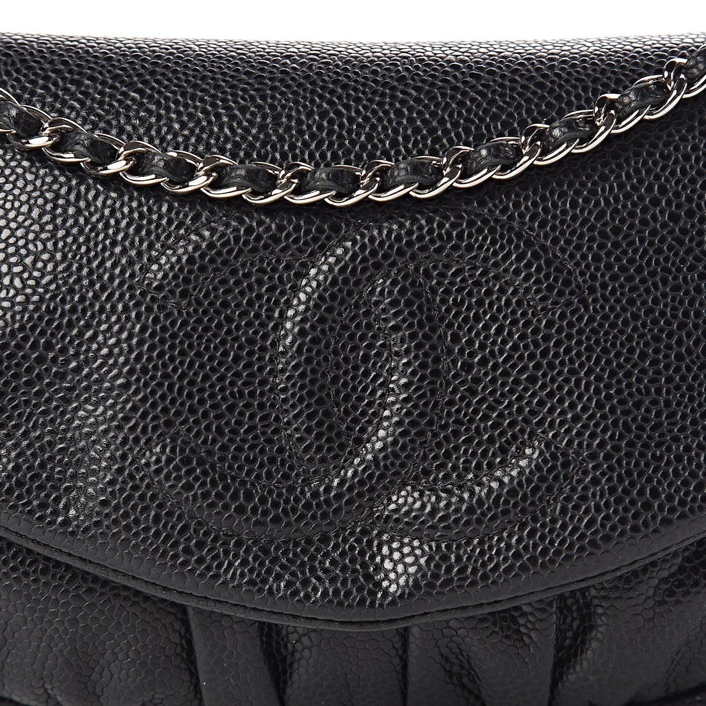 Caviar Half Moon Wallet On Chain WOC Black