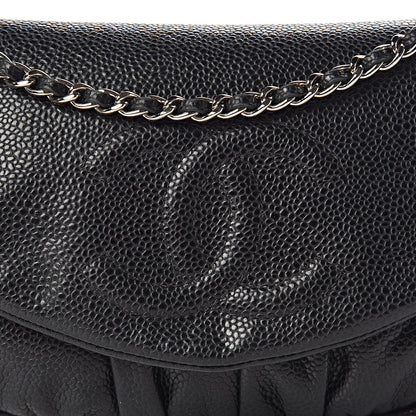 Chanel Caviar Half Moon Wallet On Chain WOC Black 9 of 13