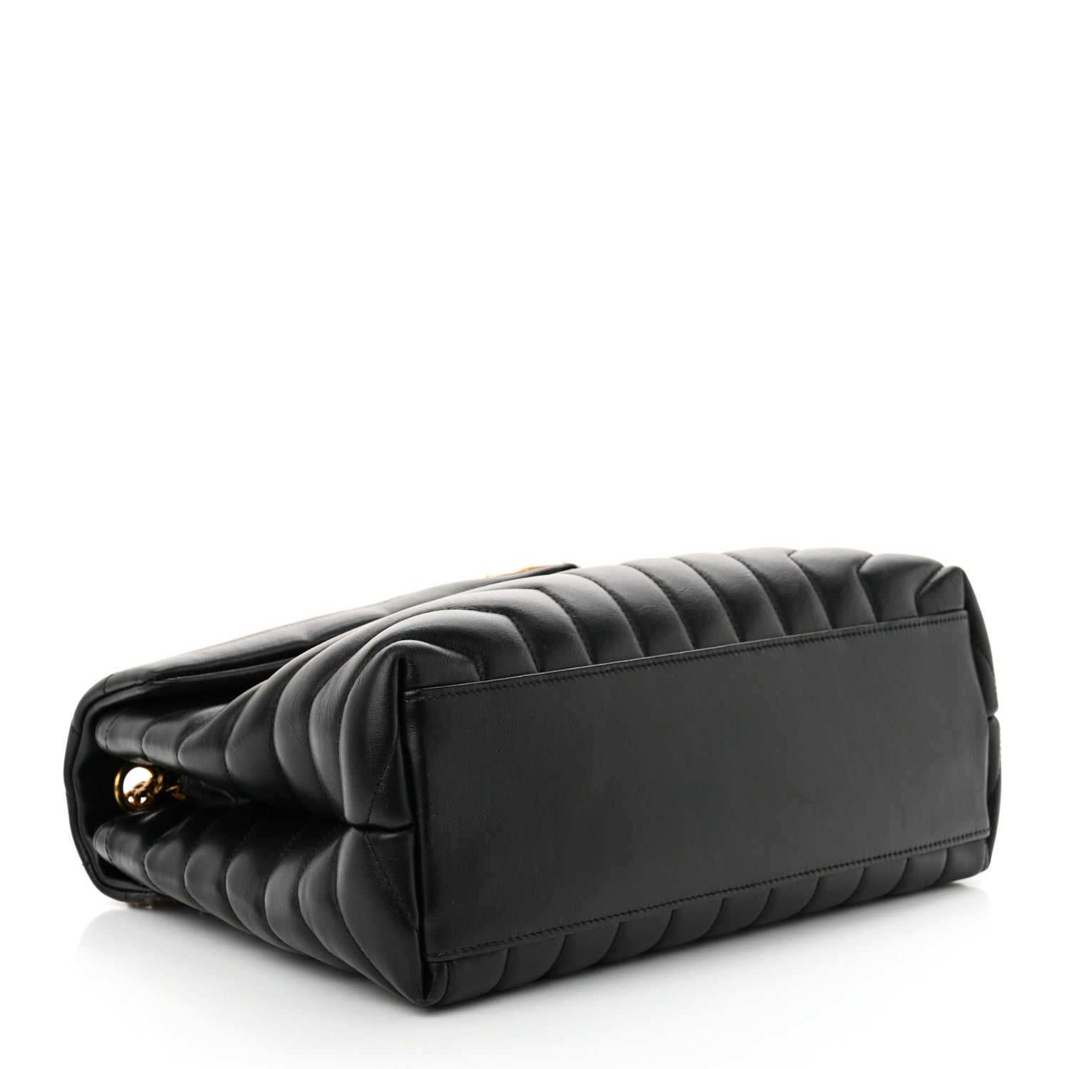 Saint Laurent Calfskin Y Quilted Monogram Medium Loulou Chain Satchel Black 4 of 16