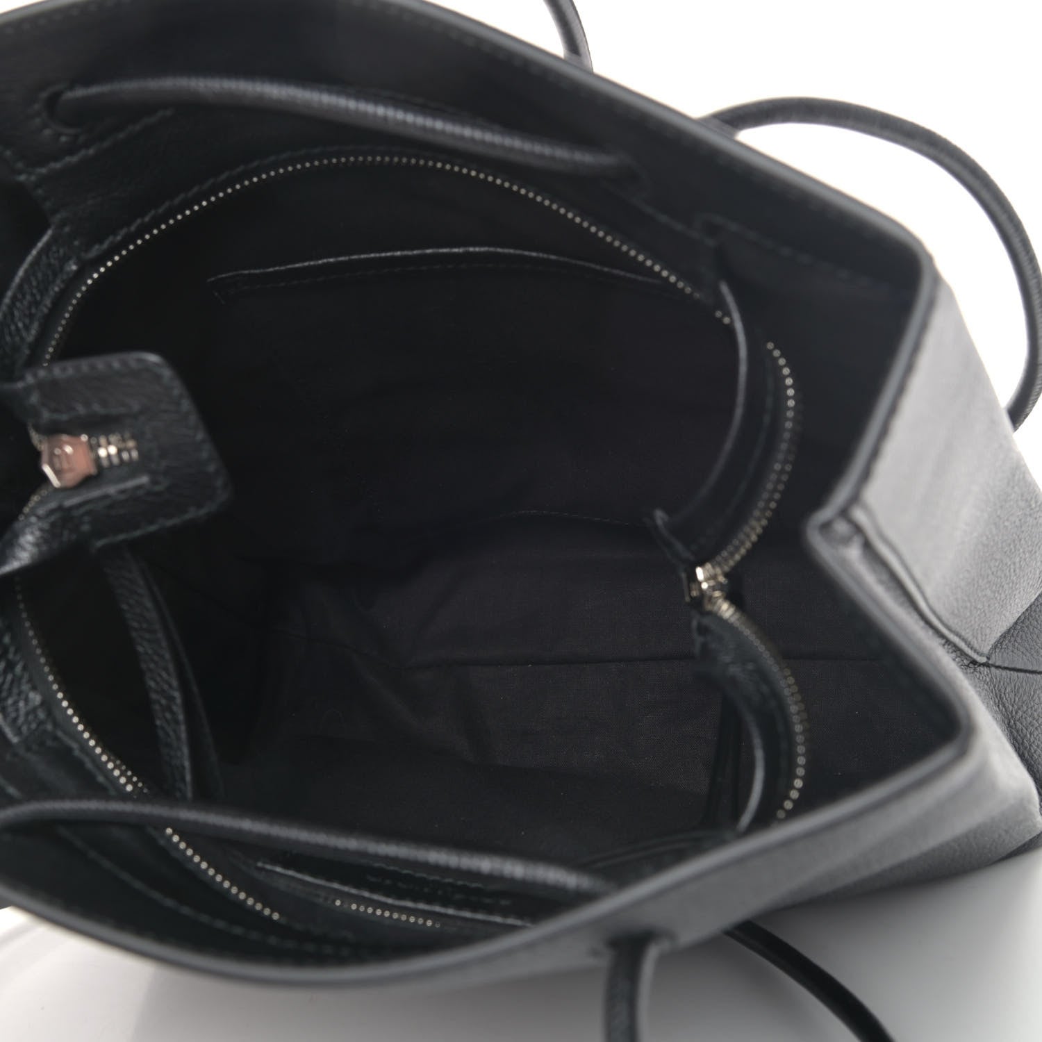 Balenciaga Calfskin Logo Small Shopping Black 4 of 4
