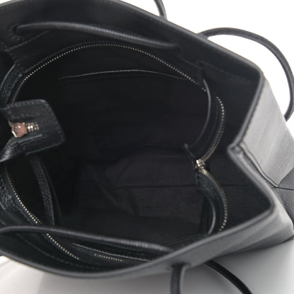 Balenciaga Calfskin Logo Small Shopping Black 4 of 4