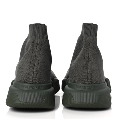 Balenciaga Technical 3D Recycled Knit Womens Speed 2.0 Sneakers 38 Monocolor Dark Kaki 5 of 7