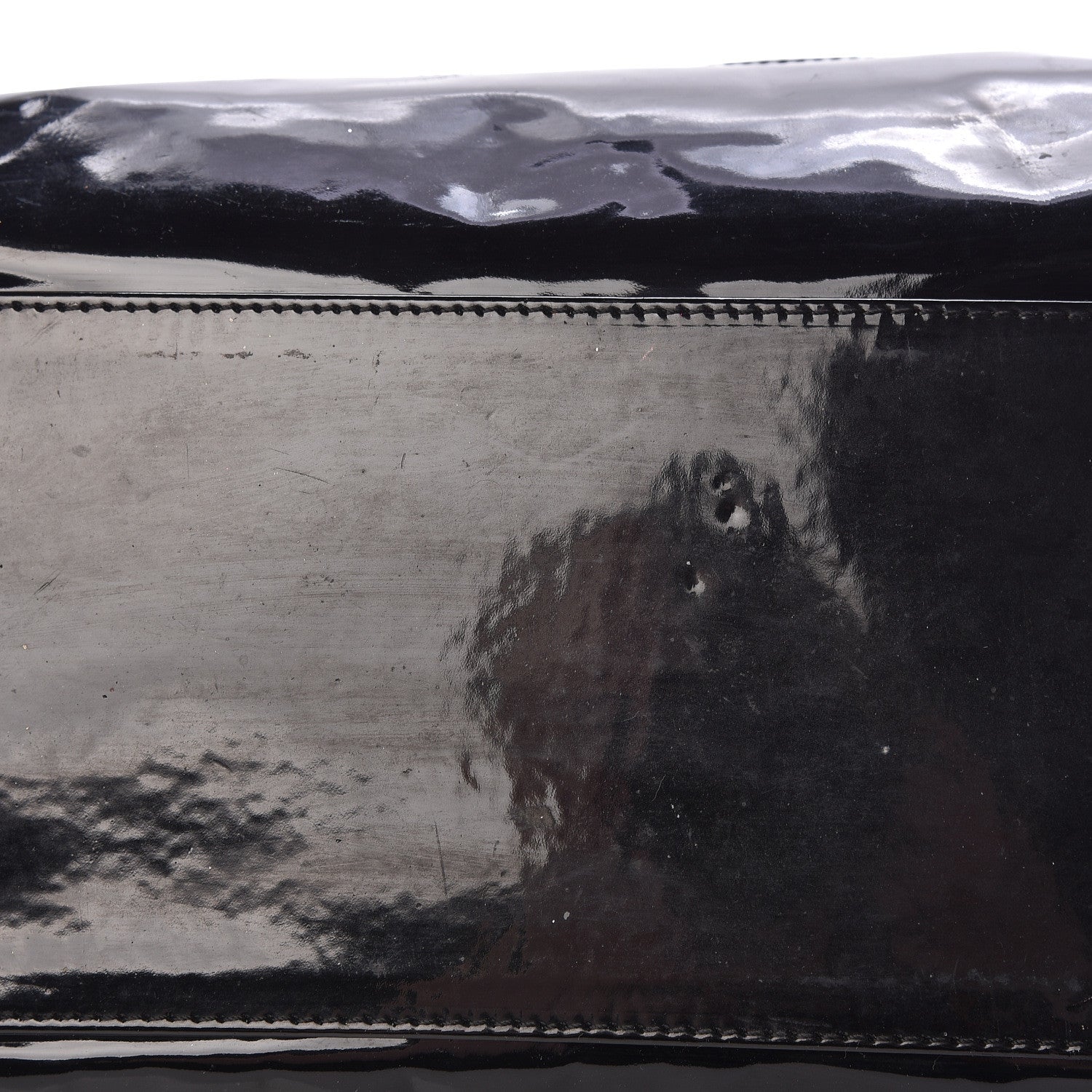 Chanel Patent Quilted CC Shoulder Bag Black 15 of 21