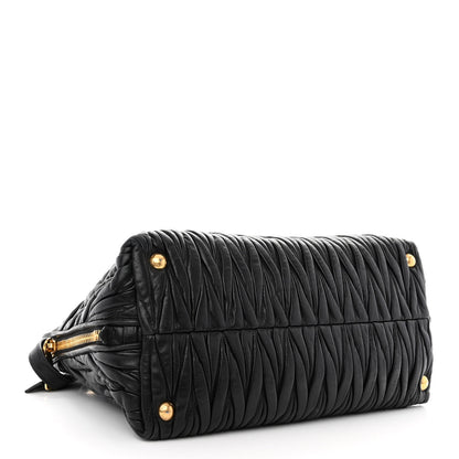 Miu Miu Nappa Matelasse Top Handle Black 4 of 18