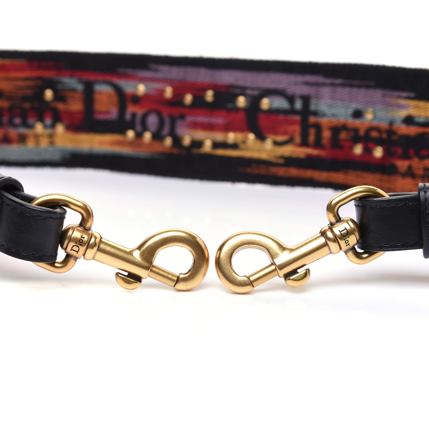 Christian Dior Canvas Embroidered Studded Rainbow J’Adior Shoulder Strap 4 of 7