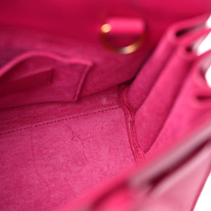 Saint Laurent Calfskin Nano Sac De Jour Lipstick Fuchsia 12 of 23