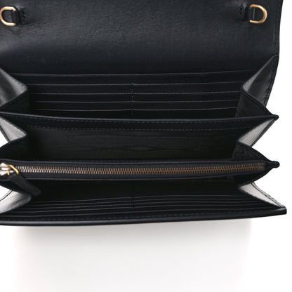 Gucci Calfskin Animalier Chain Wallet Black 5 of 11