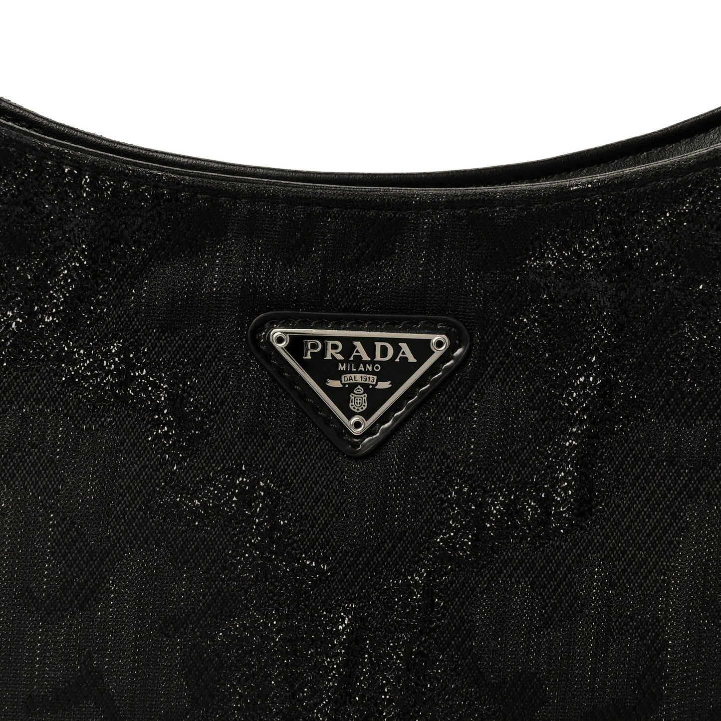 Broccato Cleo Shoulder Bag Black