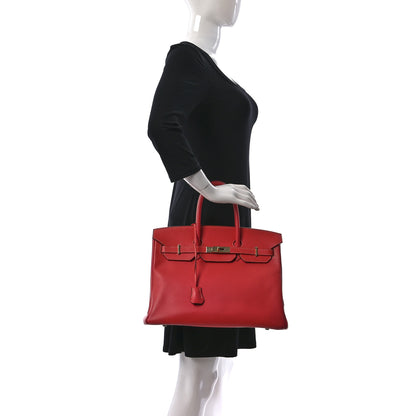 Hermes Epsom Candy Birkin 35 Rose Jaipur Gold 3 of 10