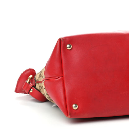 Gucci Monogram Valentine Tote Red 11 of 13