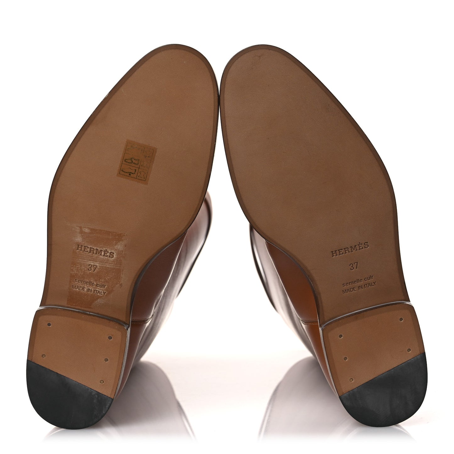 Heritage Calfskin Kelly Jumping Boots 37 Naturel