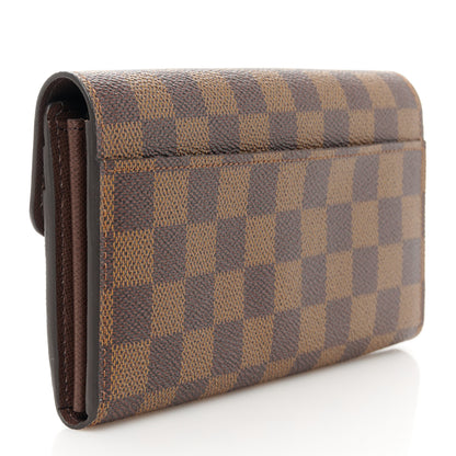 Louis Vuitton Damier Ebene Sarah Wallet NM 3 of 7
