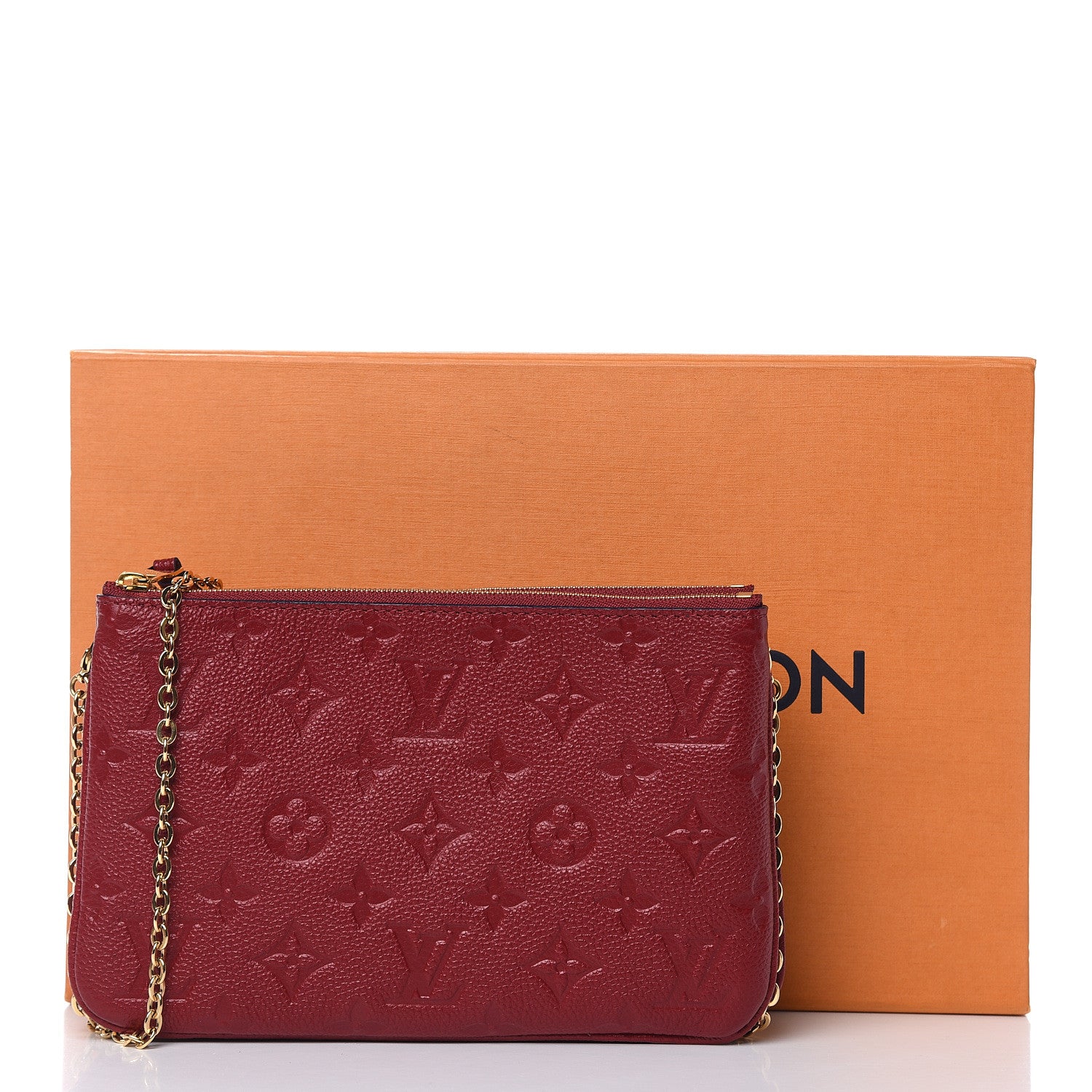 Louis Vuitton Empreinte Double Zip Pochette Cherry Berry 10 of 10