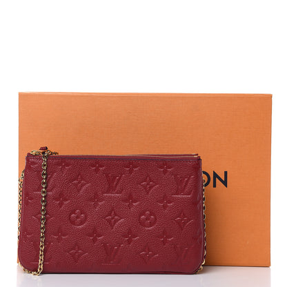 Louis Vuitton Empreinte Double Zip Pochette Cherry Berry 10 of 10
