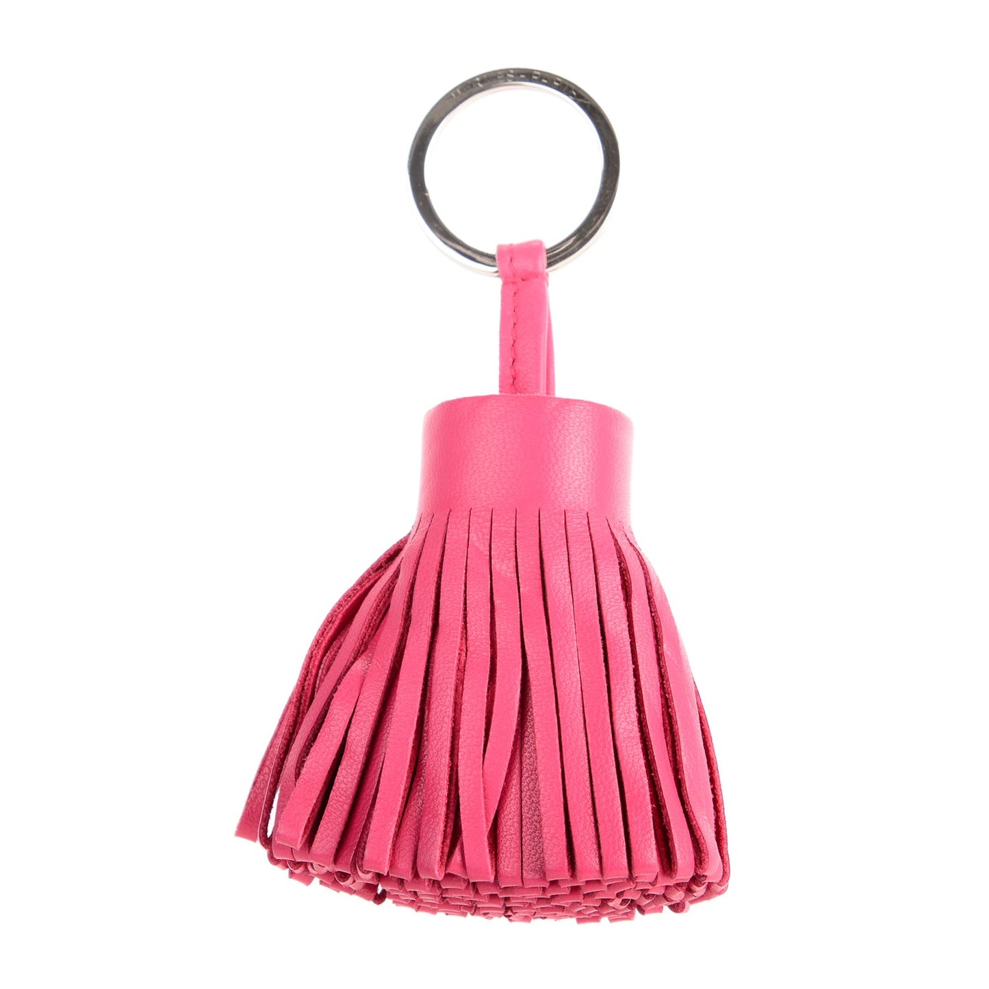 Lambskin Carmen Tassel Key Holder Rose Shocking
