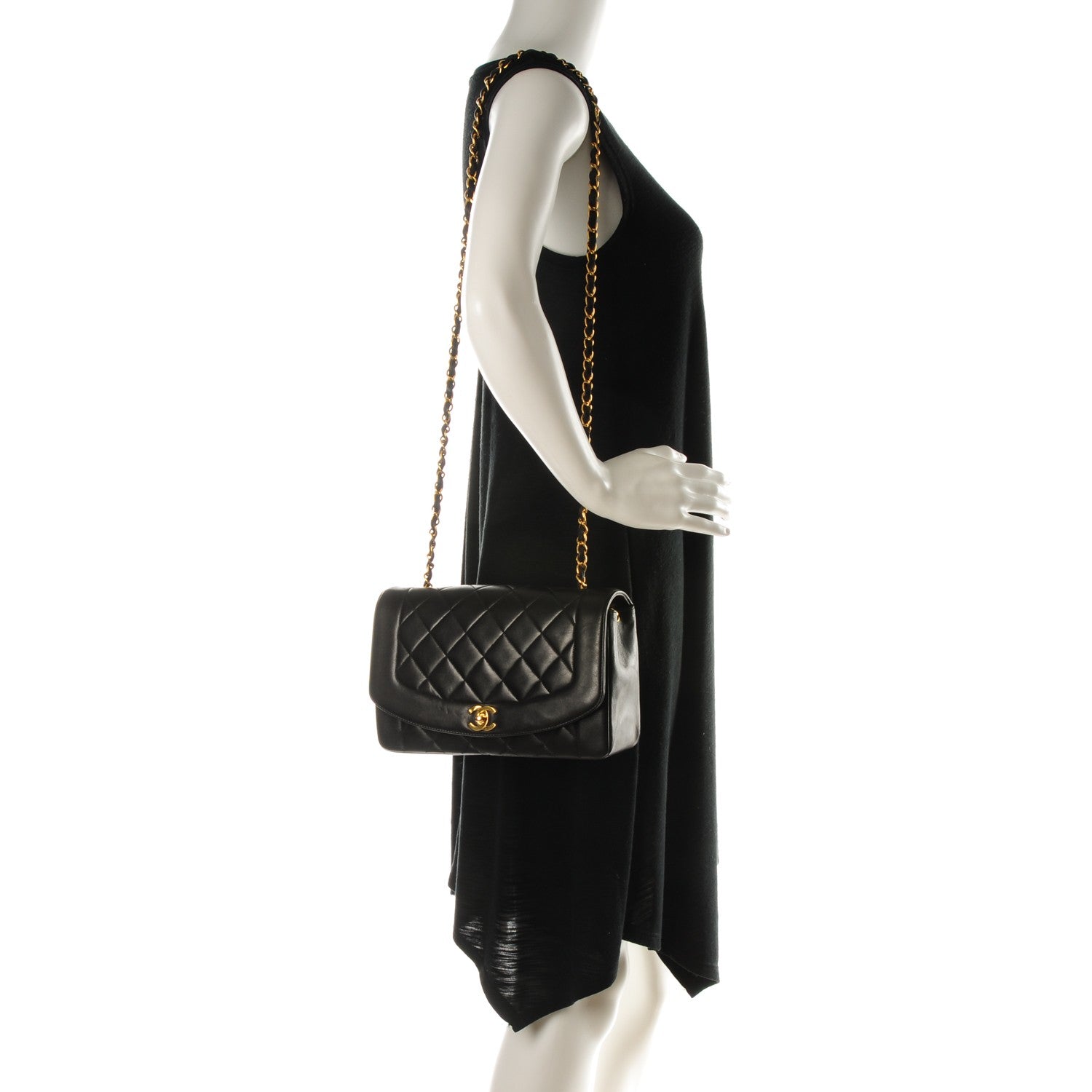 Chanel Lambskin Medium Single Flap Black 2 of 8