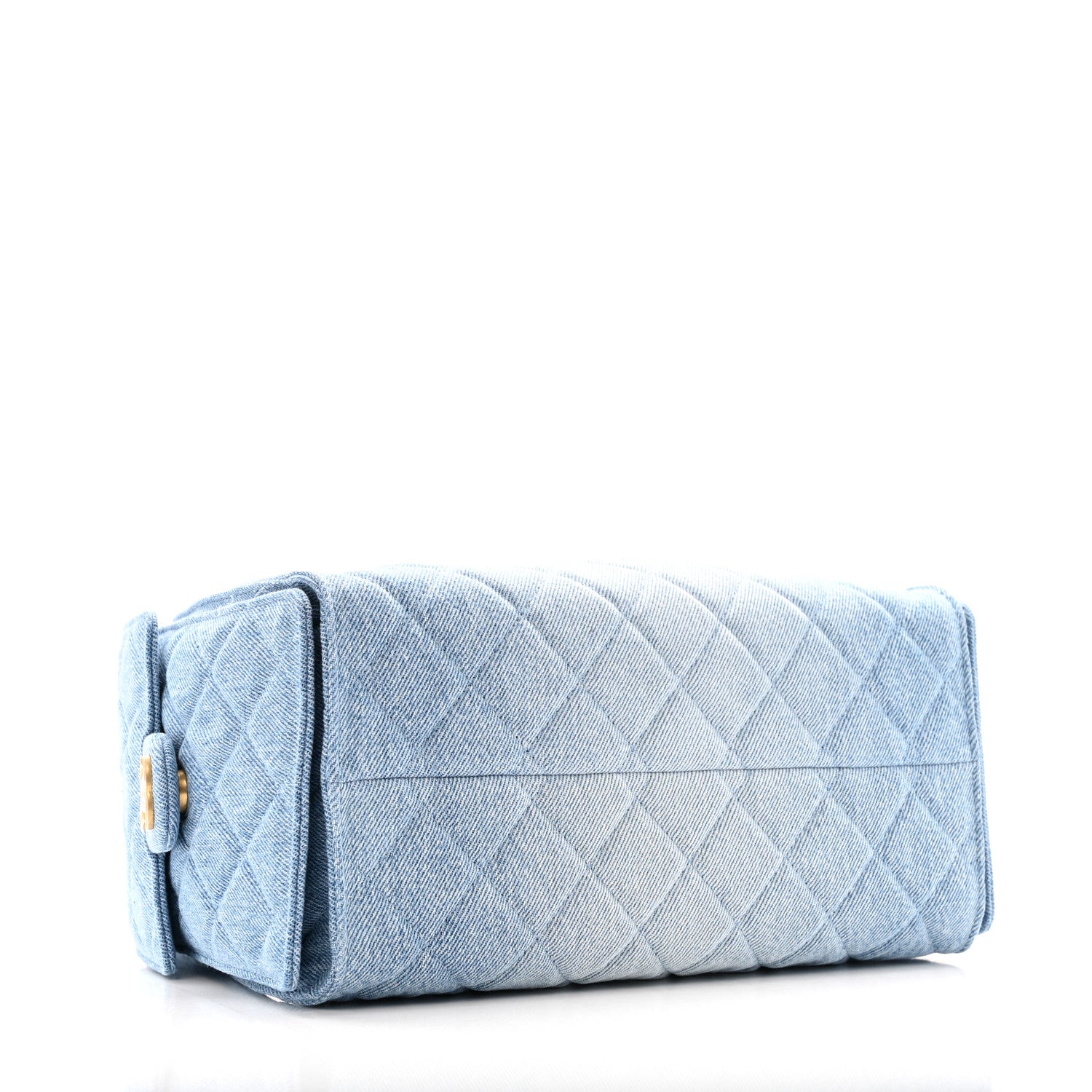 Chanel Washed Denim Quilted Small Chanel 25 Handbag Blue 4 of 12