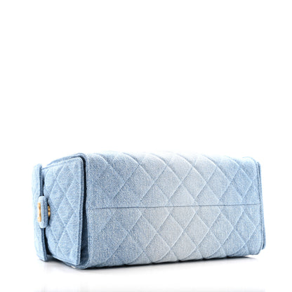 Chanel Washed Denim Quilted Small Chanel 25 Handbag Blue 4 of 12