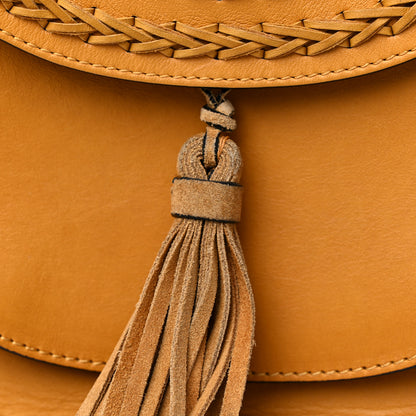 Chloe Calfskin Braided Small Hudson Shoulder Bag Sunflower 12 of 13