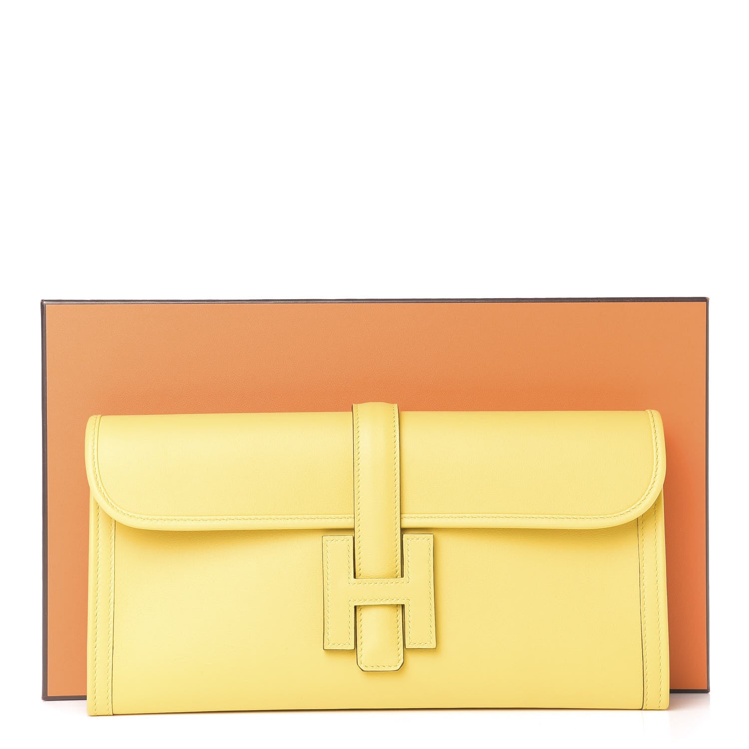 Hermes Swift Jige Elan 29 Clutch Jaune De Naples 10 of 10
