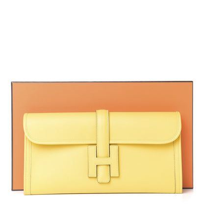 Hermes Swift Jige Elan 29 Clutch Jaune De Naples 10 of 10