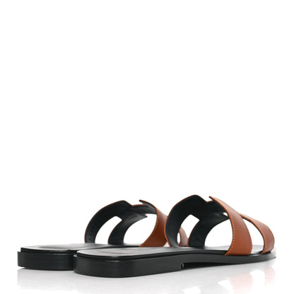 Hermes Epsom Oran Sandals 39 Gold 4 of 9