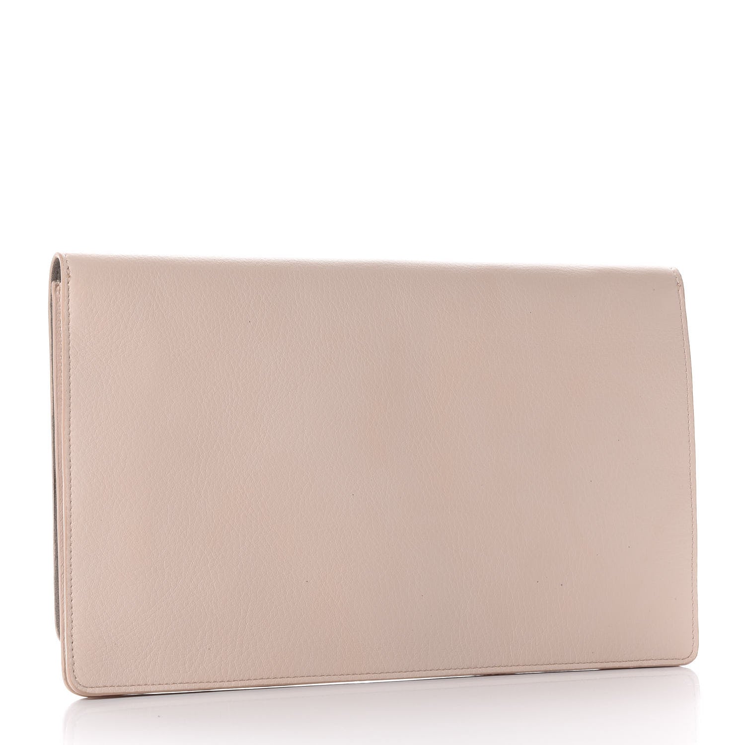 Fendi Vitello Flamingo Tube Macro Clutch Camelia 2 of 9