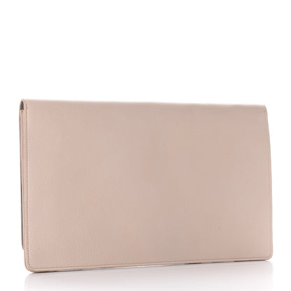 Fendi Vitello Flamingo Tube Macro Clutch Camelia 2 of 9