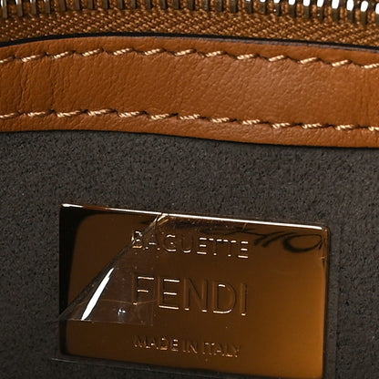 Fendi Vitello Grace FF 1974 Baguette Nocciolo Argilla Notte 6 of 8