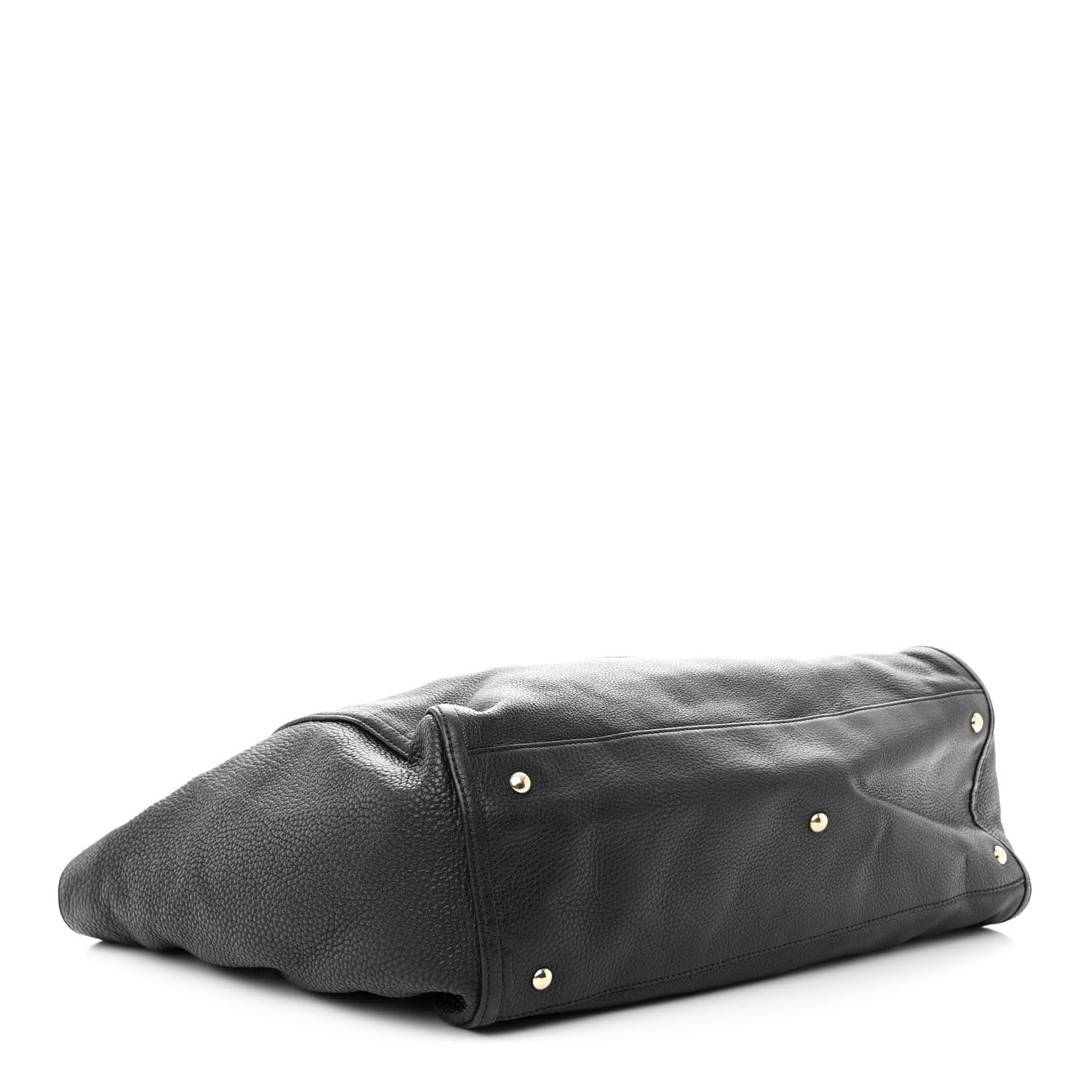 Gucci Pebbled Calfskin Large Soho Shoulder Bag Black 4 of 13