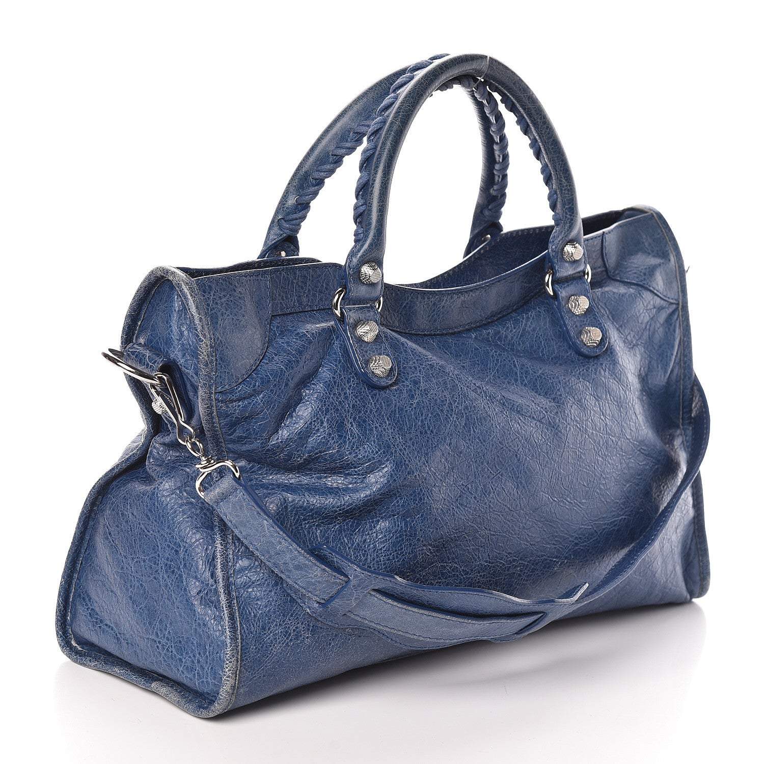 Balenciaga Agneau Giant 12 Silver Hardware City Bleu Cobalt Bleu Electric 3 of 9
