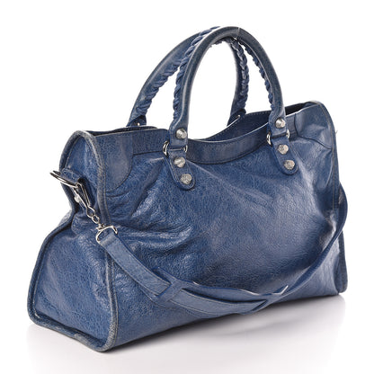 Balenciaga Agneau Giant 12 Silver Hardware City Bleu Cobalt Bleu Electric 3 of 9