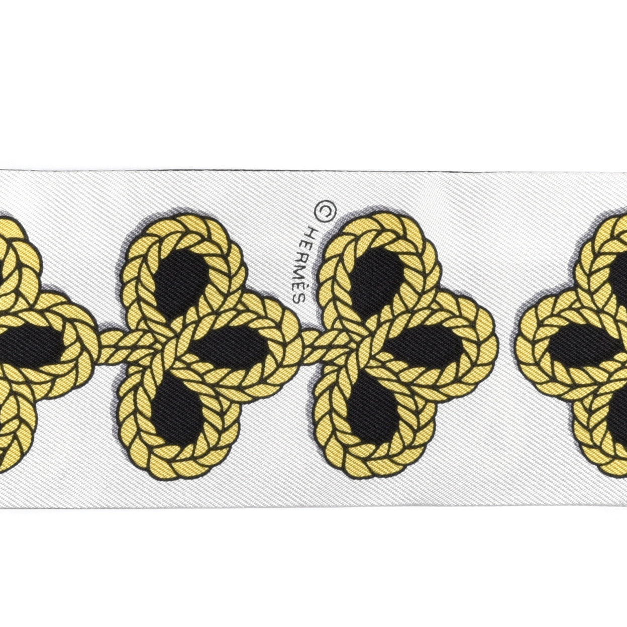 Silk Galons Et Brandebourg Twilly Black Gold White
