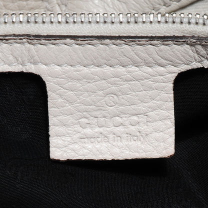 Gucci Leather Medium Jungle Hobo White 8 of 9