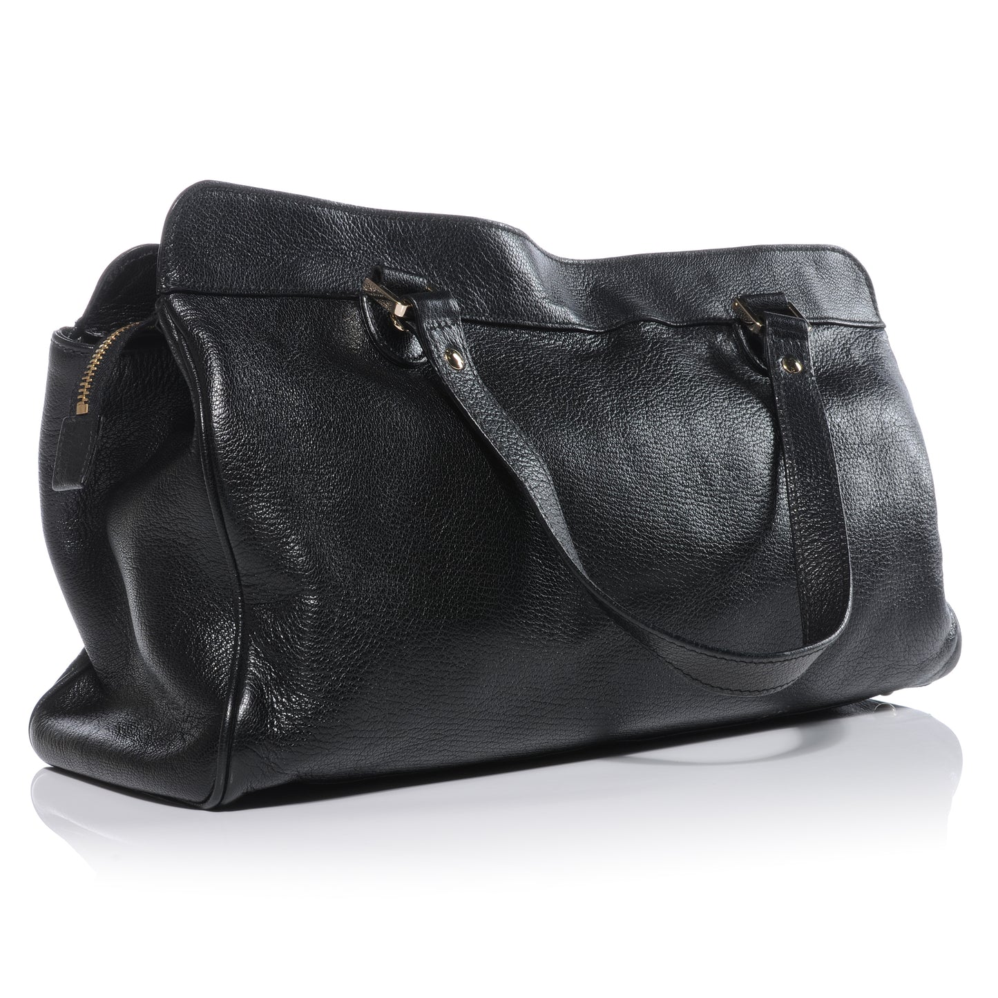 Leather Blondie Satchel Black