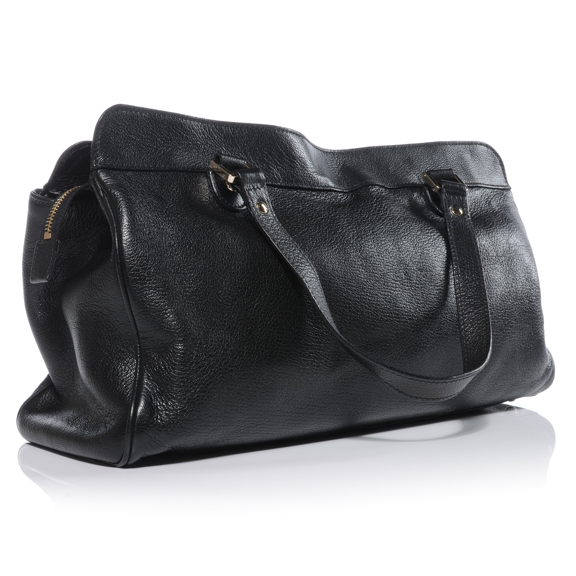 Gucci Leather Blondie Satchel Black 3 of 7